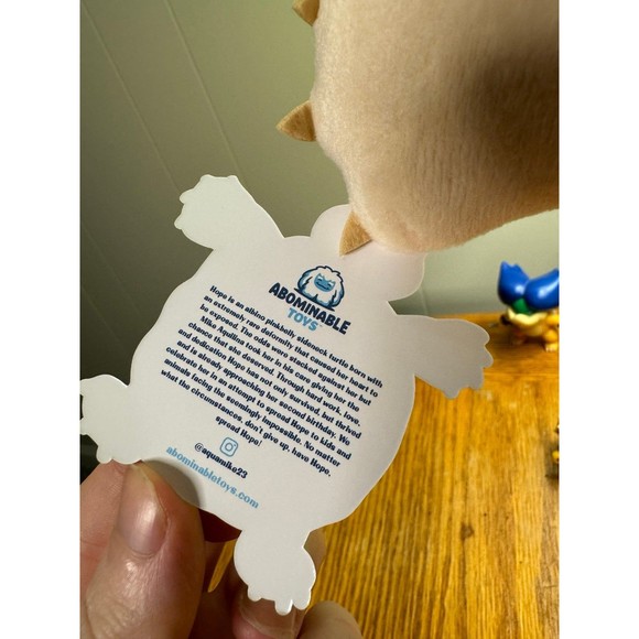 Abominable Toys Hope Turtle 10” Plush Super Rare, New w/ Tag - Picture 4 of 5